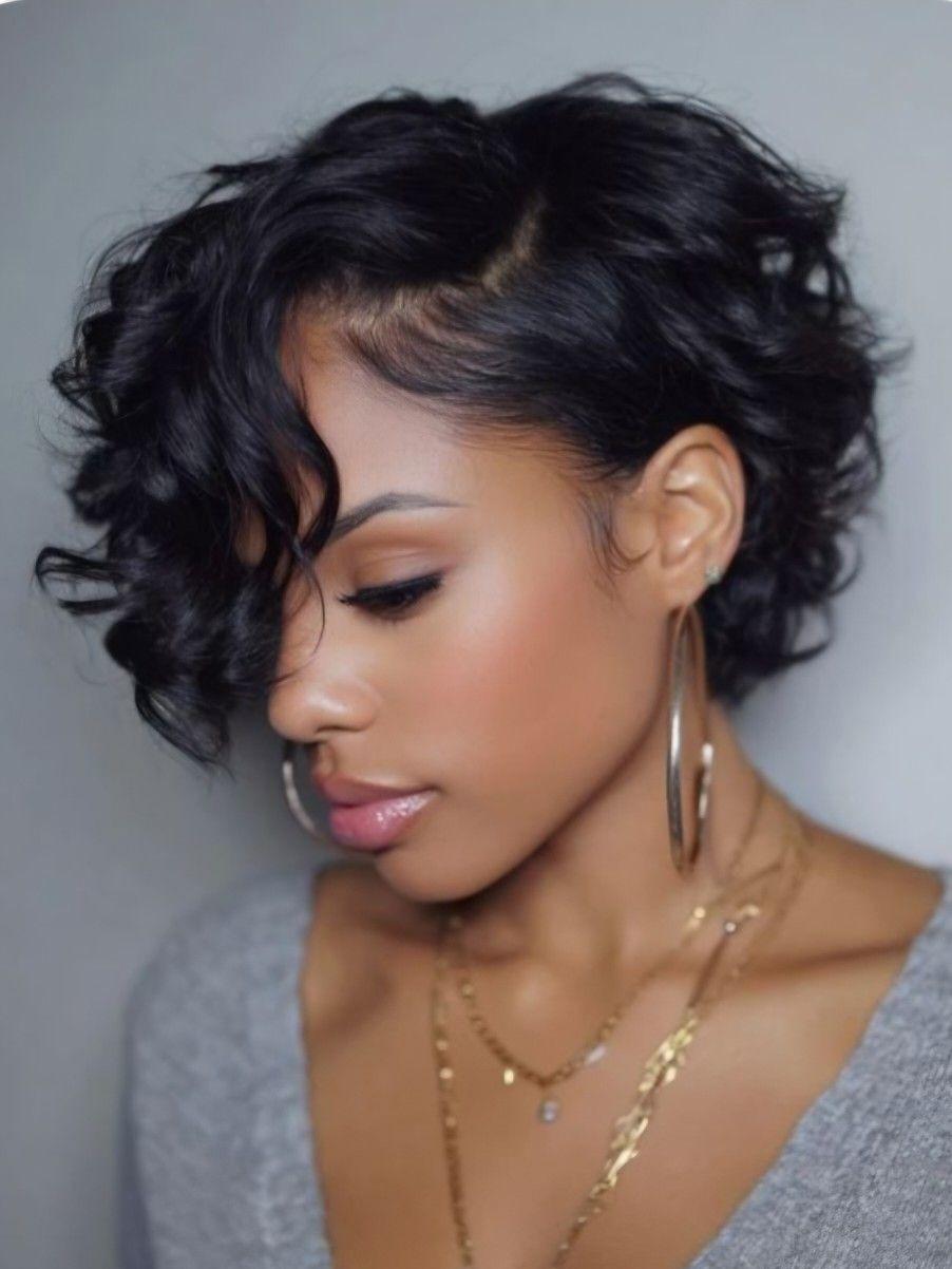 Chin Length Bob With Soft Waves Chin Length Bob With Soft Waves — Trendy Short Natural Hairstyles
