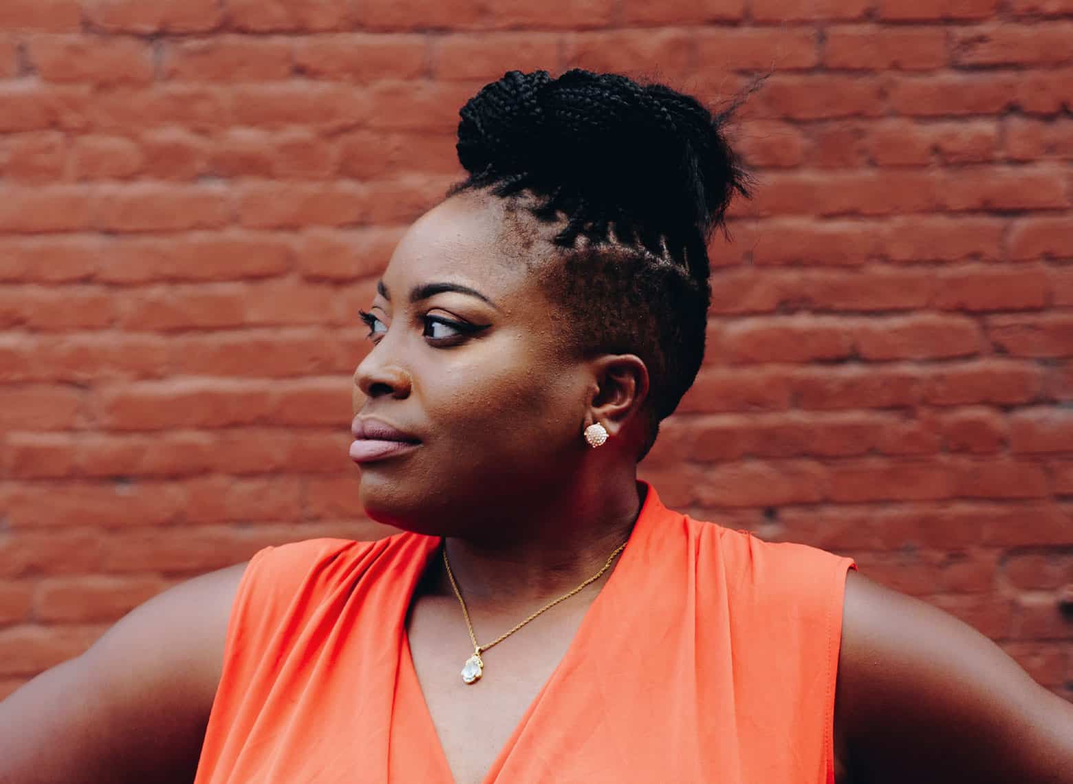 Braided Top Knot With Shaved Sides Braided Top Knot With Shaved Sides — Trendy Short Natural Hairstyles