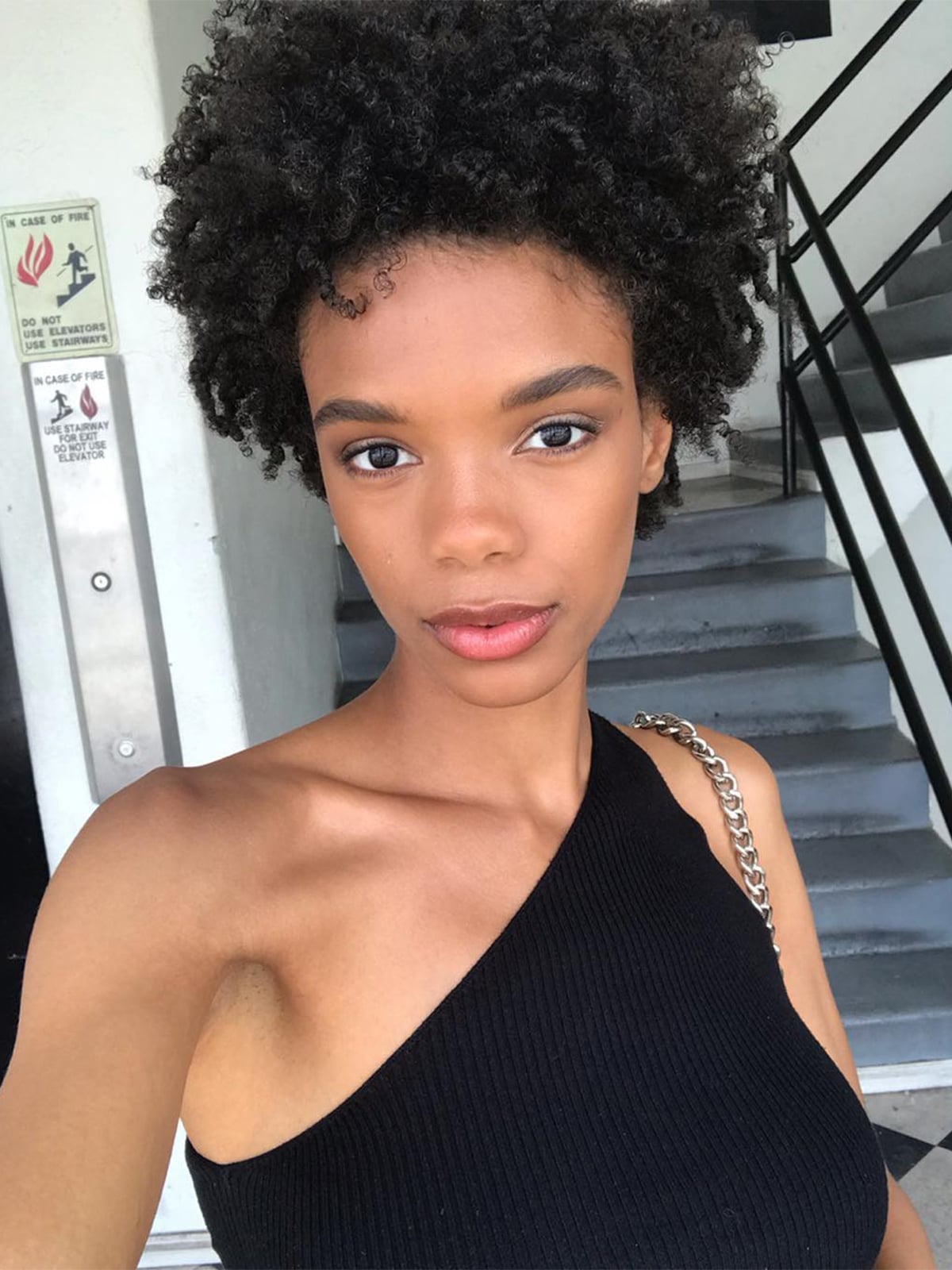 Voluminous Chin Length Afro Voluminous Chin Length Afro — Trendy Short Natural Hairstyles