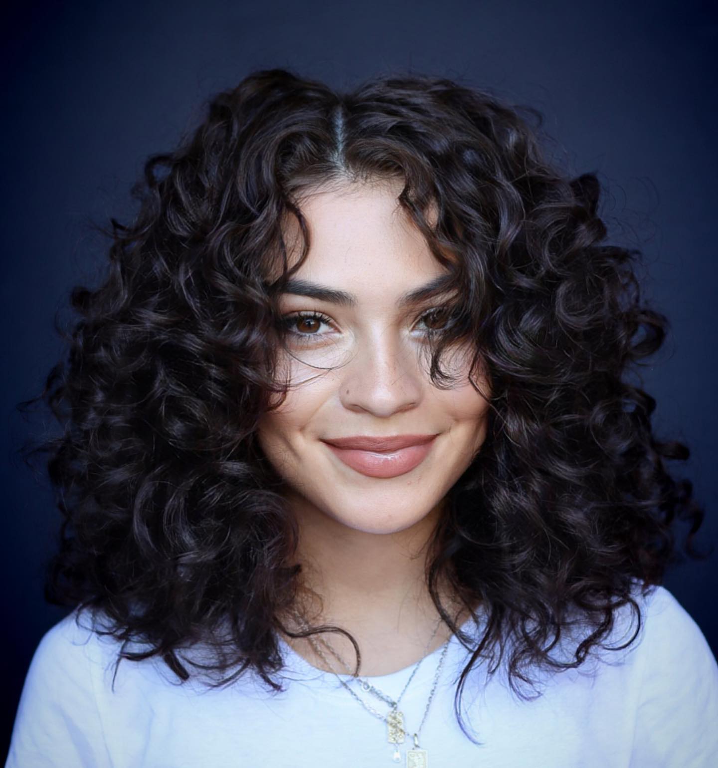 Collarbone Curly Cut With Defined Curls — Trendy Shoulder Length Curly Hair