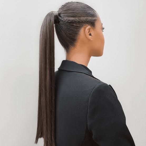Dark Blonde Balayage Sleek Ponytail — Trendy Sleek Ponytail