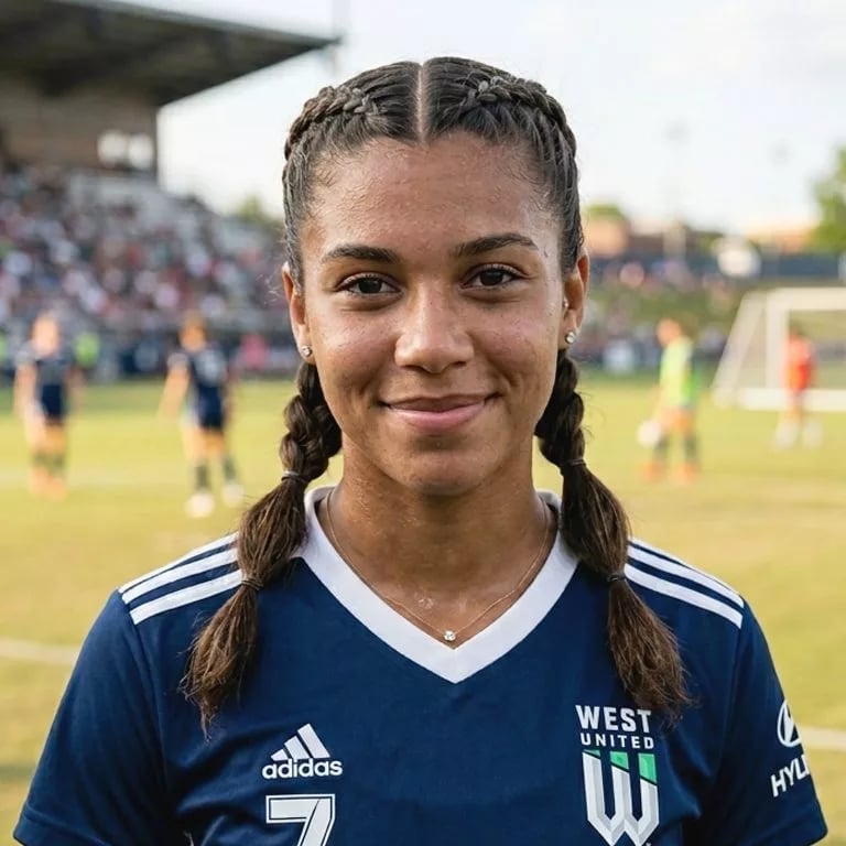 Shoulder Length Black Braided Pigtails — Trendy Soccer Hair