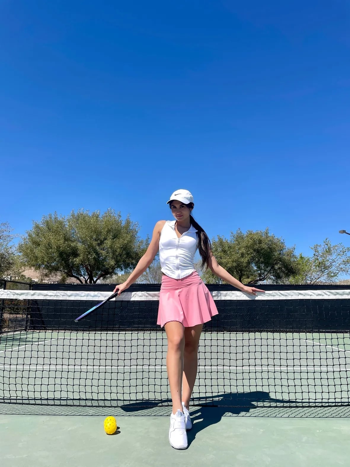 Halter Top With Tennis Skirt — Trendy Sporty Outfits