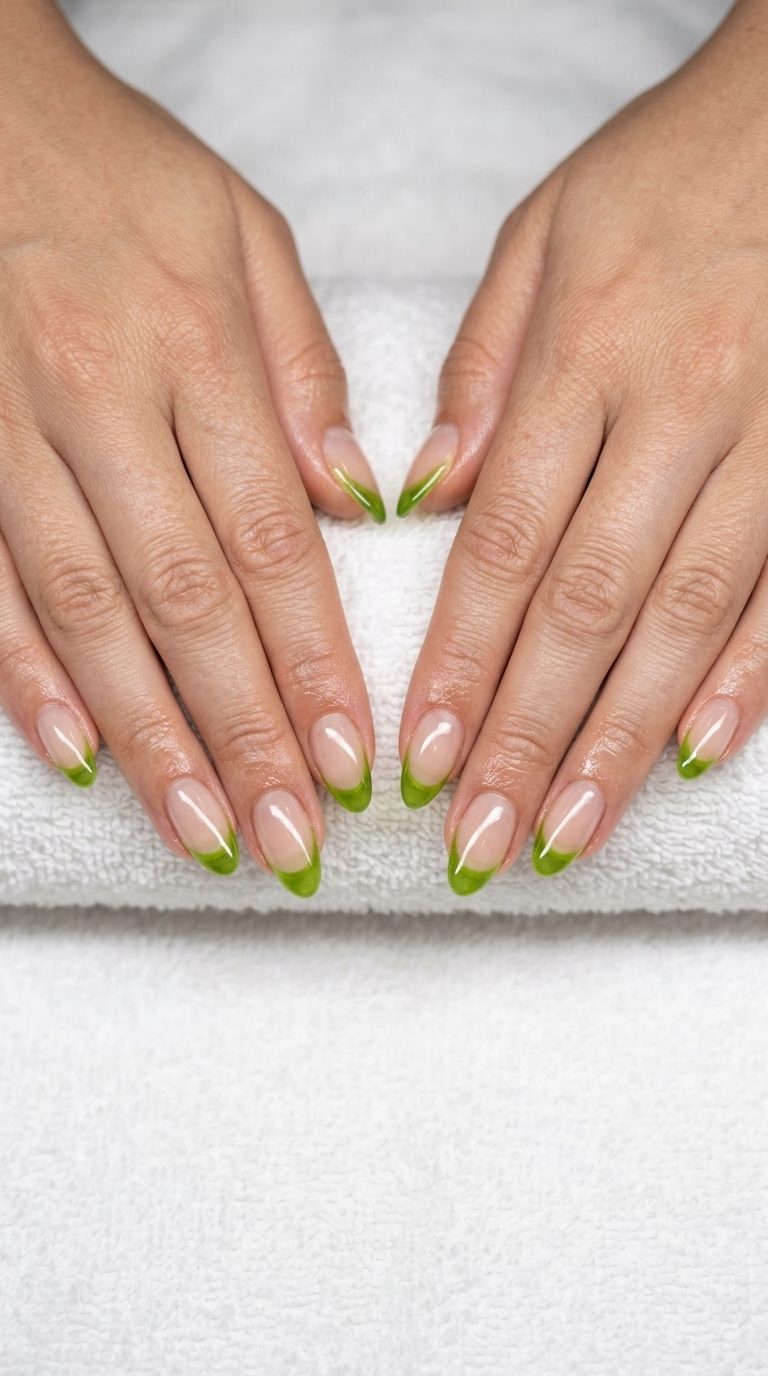 Zesty Jelly Micro French Nails 2026 Zesty jelly micro French nails for daily wear or minimalist chic. Trendy summer nails 2026.
