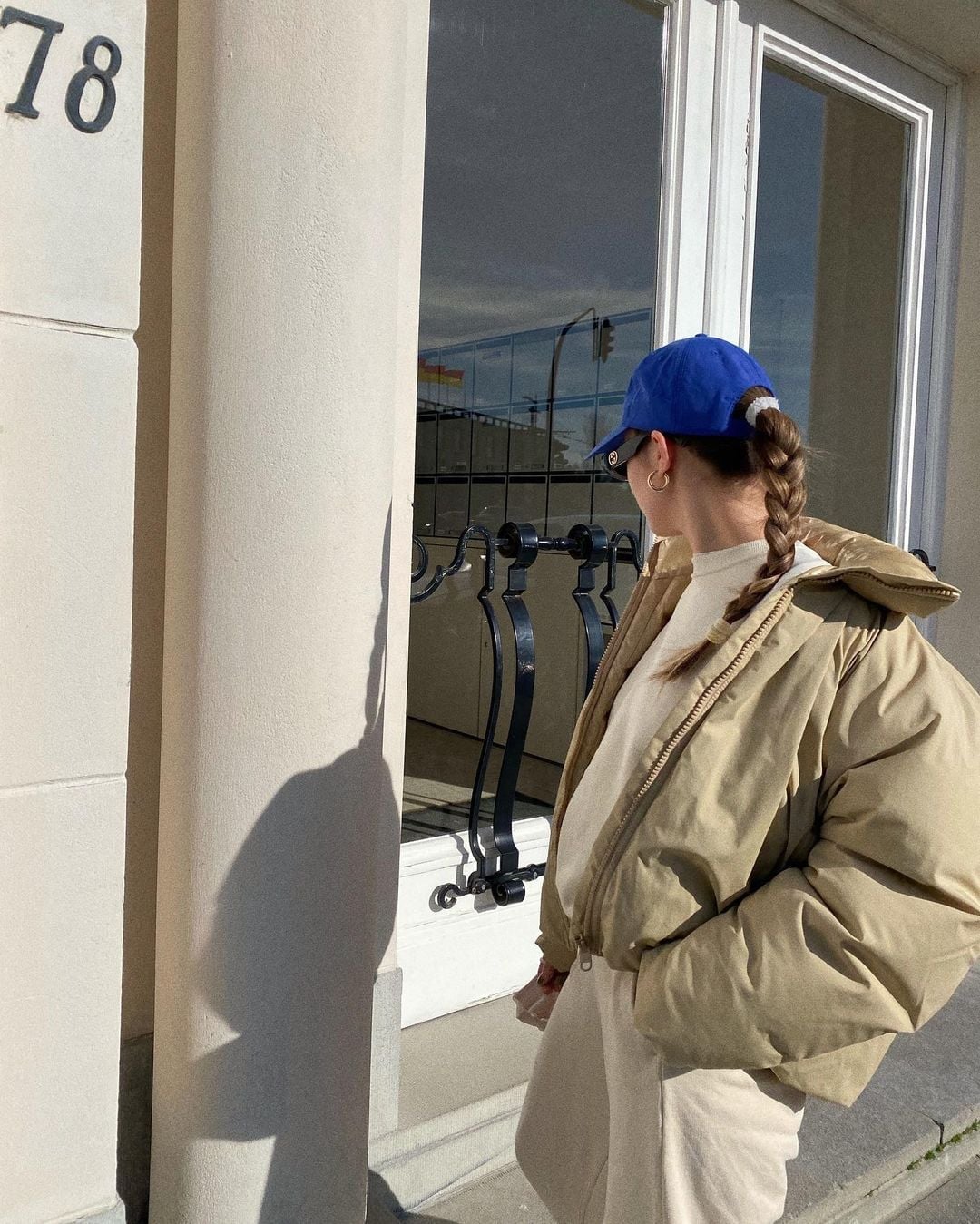 Oversized Puffer Jacket with Cream Turtleneck — Trendy Uni Outfits