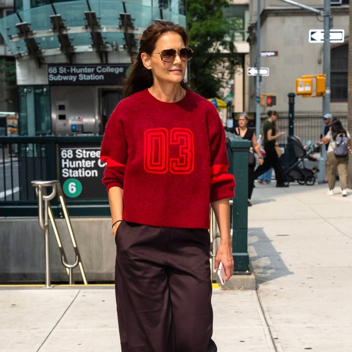 Varsity Jacket with White T-Shirt and Trousers — Trendy Uni Outfits