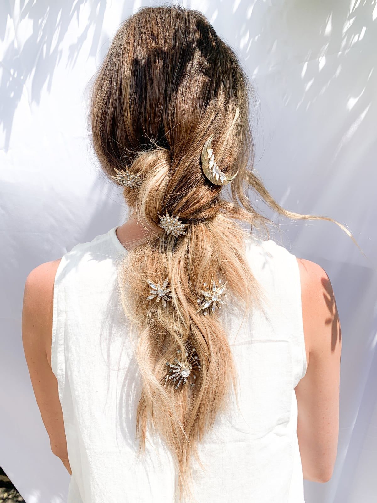 Low Ponytail With Braided Elements — Trendy Wedding Hair