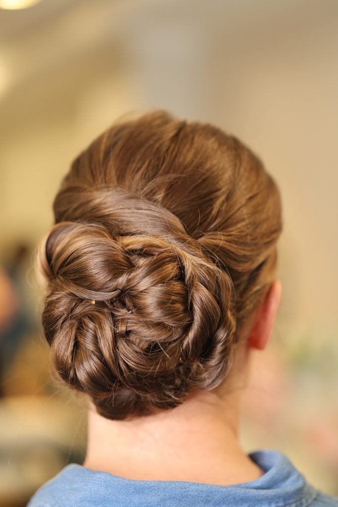 Intricate Twisted Low Bun — Trendy Wedding Hair