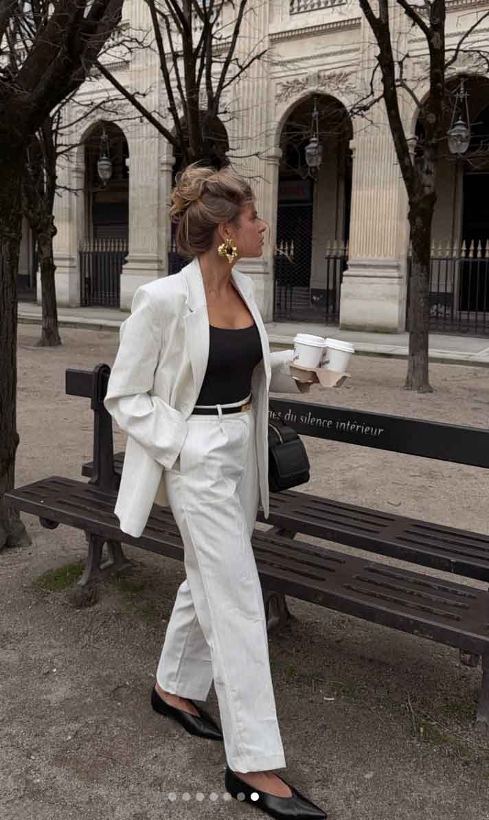 Oversized Dark Grey Blazer with Midi Skirt for Office Oversized Dark Grey Blazer with Midi Skirt for Office — Trendy Work Outfits Women Office