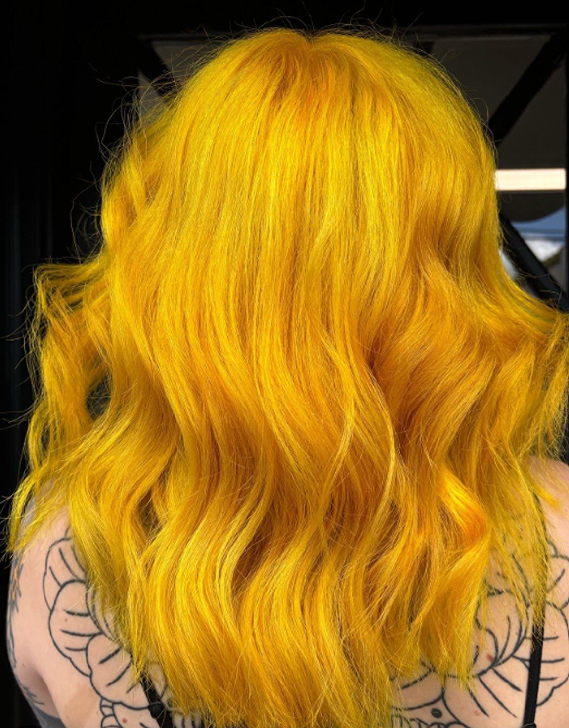 Shoulder Length Vivid Neon Yellow — Vivid Hair Color Inspiration