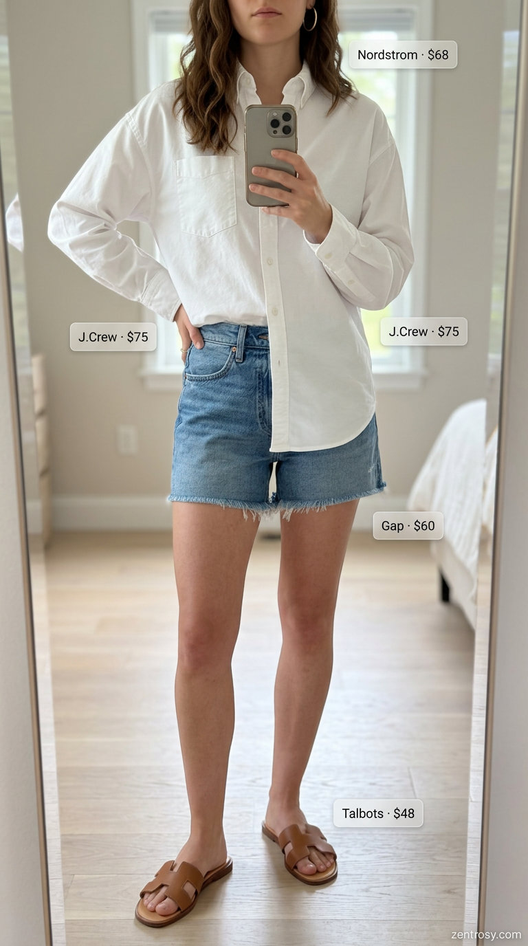 What to Wear with Denim Shorts Summer 2026 outfit idea - fashion styling inspiration