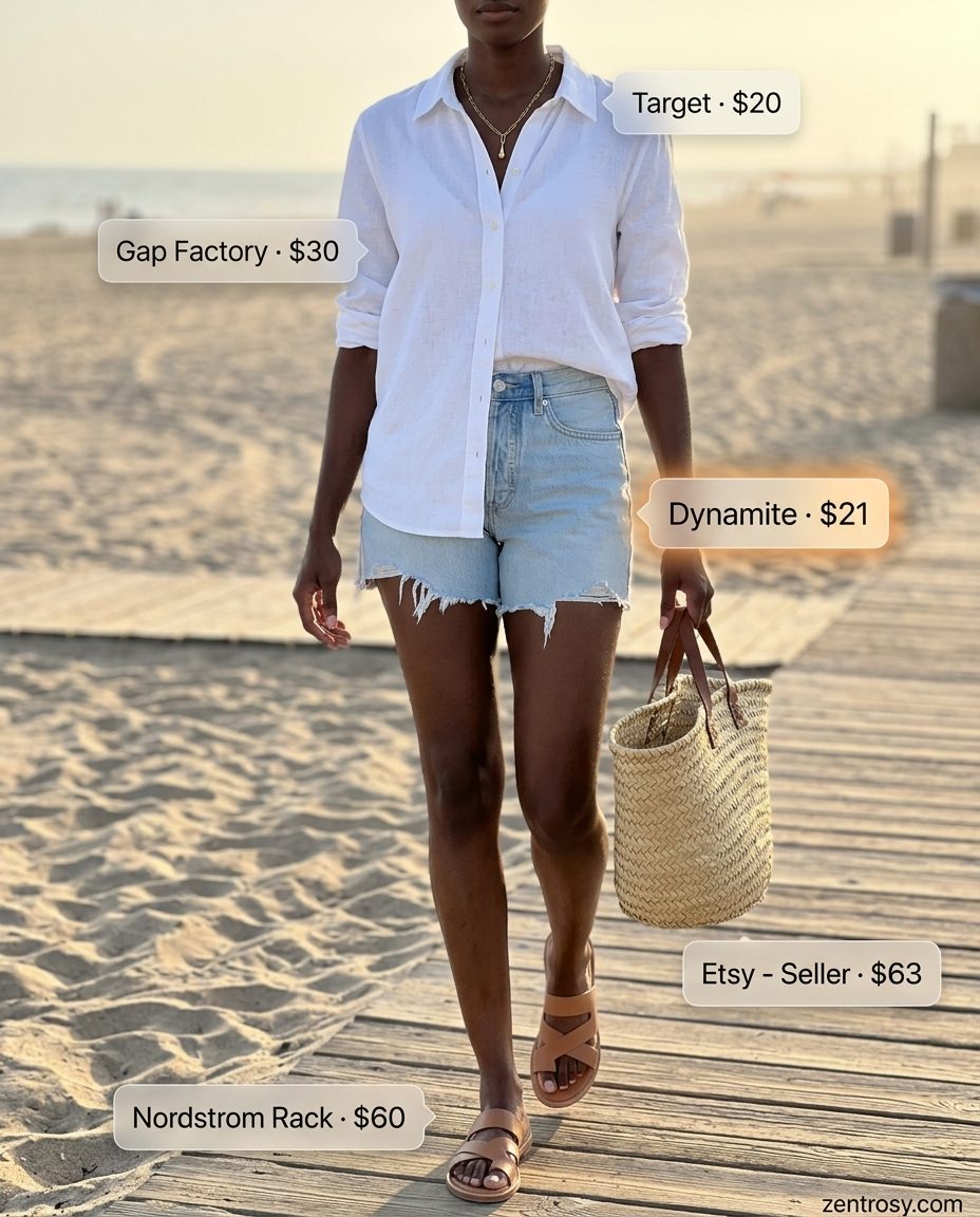 What to Wear with Denim Shorts Summer 2026 outfit idea - fashion styling inspiration