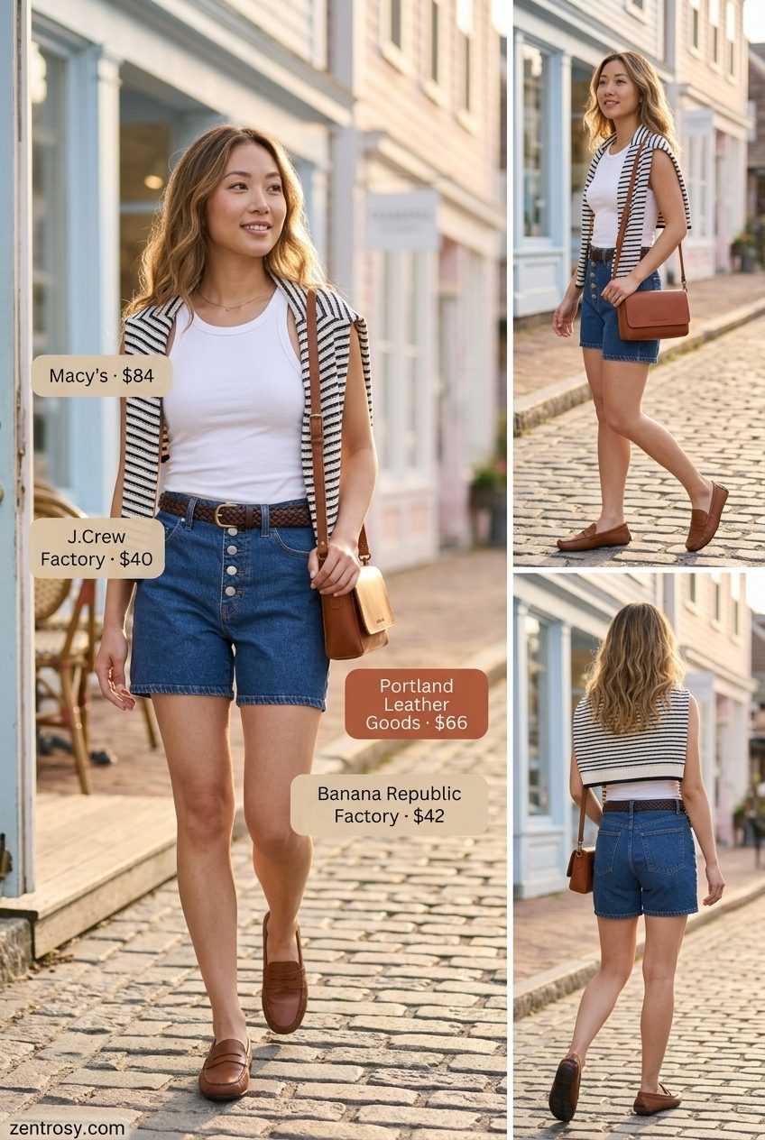 What to Wear with Denim Shorts Summer 2026 outfit idea - fashion styling inspiration