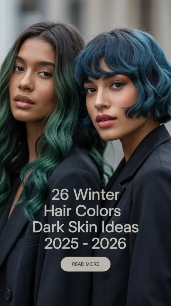 Winter Hair Colors Dark Skin Ideas 2025–2026: 26 Stunning Shades That Glow All Season