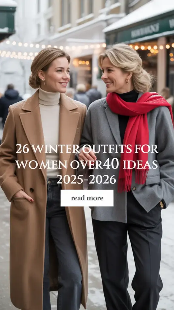Winter Outfits for Women Over 40 Ideas 2025 – 2026: Chic & Trendy Looks to Try This Season