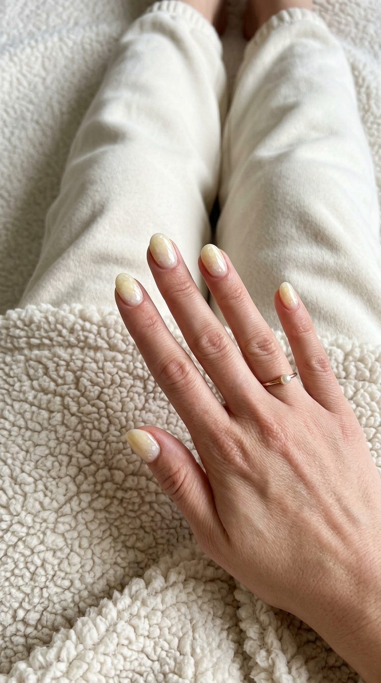 Yellow Summer Nails 2026: Milk Bath Yellow summer nails 2026: Butter Yellow Cloud Milk Bath for daily wear & bridal showers. Romantic, ethereal.